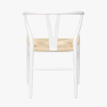Shop the Quinn Dining Chair, expertly crafted from beech wood and finished in sleek Scandi style white by Pacific Lifestyle. Shop online now at www.nobleandnook.co.uk