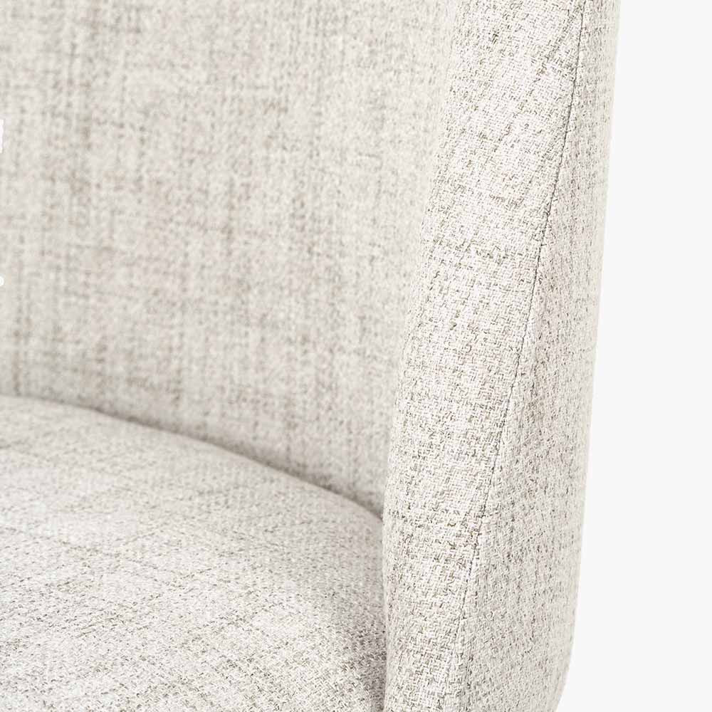Refine your space with the Turi Pebble Linen Mix and Black Metal Bar Stool with gently curved backrest and soft pebble-toned linen mix upholstery. Shop online today at www.nobleandnook.co.uk