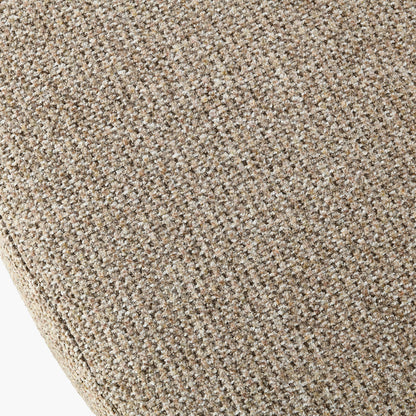 Kelsby Mocha Textured Marl Chenille and Black Metal Tub Dining Chair