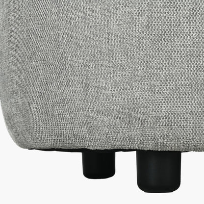 Carin Light Grey Chenille Ottoman