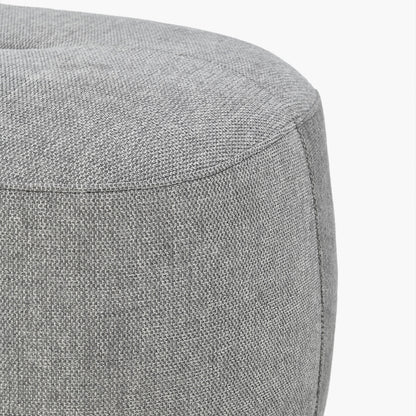 Carin Light Grey Chenille Ottoman