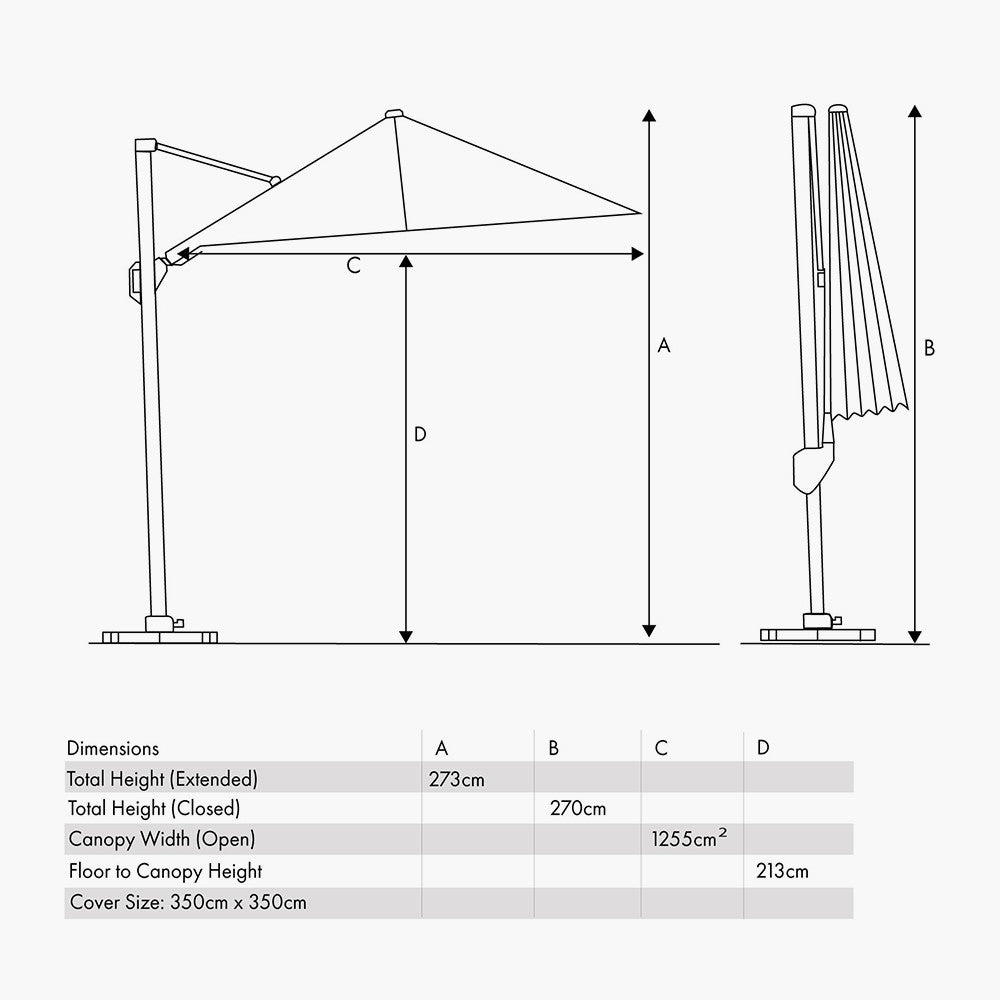 Discover the Challenger Telescopic T1 3.5m Square Havana Taupe Paraso. Perfect for any garden or patio, it combines style and functionality effortlessly. Shop online today at www.nobleandnook.co.uk