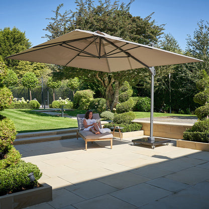 Discover the Challenger Telescopic T1 3.5m Square Havana Taupe Paraso. Perfect for any garden or patio, it combines style and functionality effortlessly. Shop online today at www.nobleandnook.co.uk