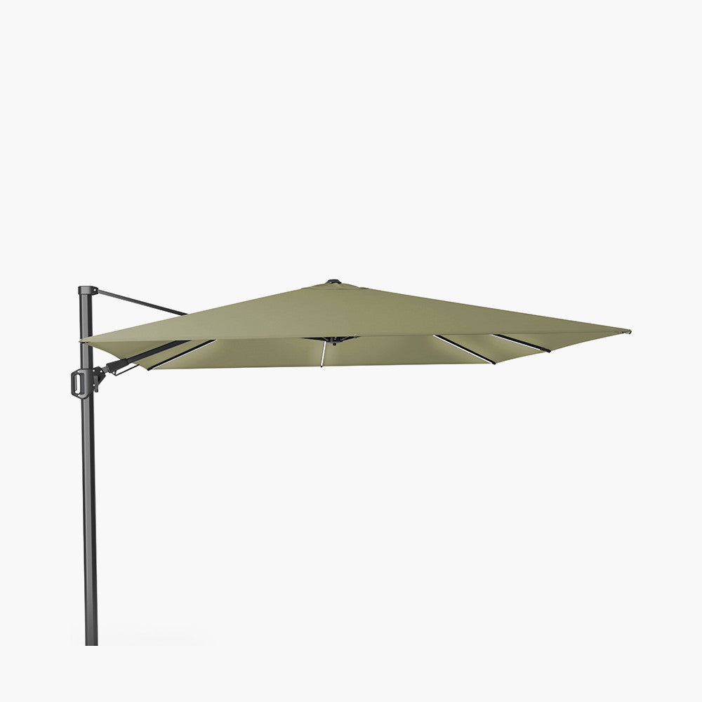 Glow Challenger T2 3m Square Premium Lush Green Free Arm Parasol