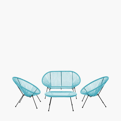 Rio Blue Outdoor Seating Set