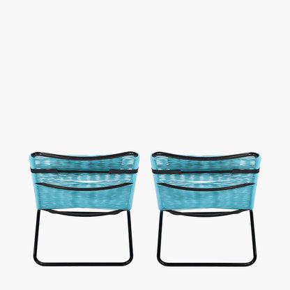 Rio Blue Outdoor Sun Loungers