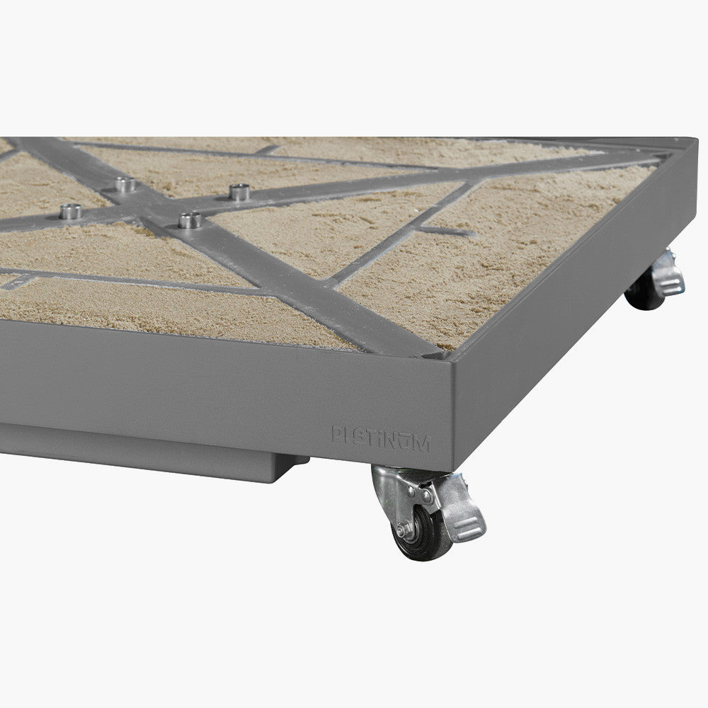 Ceramica Grey 90KG Wheeled Parasol Base