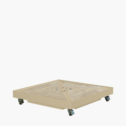 Ceramica Sandstone 90KG Wheeled Parasol Base