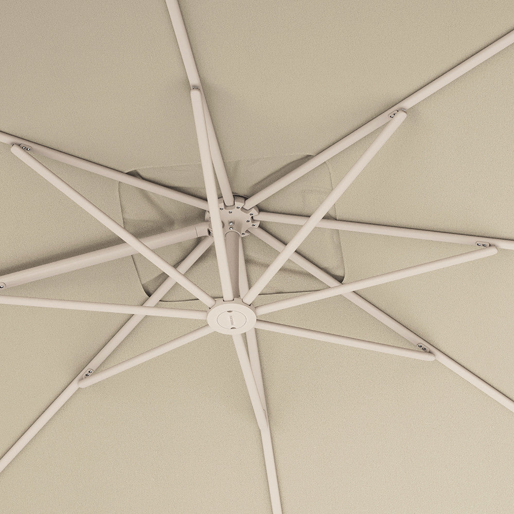 Nexus T2 Premium Sandstone & Champagne Free Arm Parasol