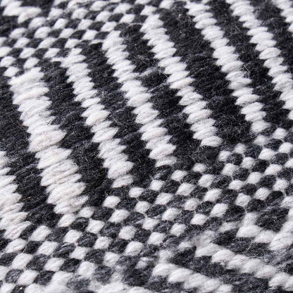 Black and White Inca Design Scatter Cushion – Eco-Friendly Indoor & Outdoor Cushion