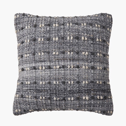 Grey Double Stitch Design Scatter Cushion – Eco-Friendly Indoor & Outdoor Cushion