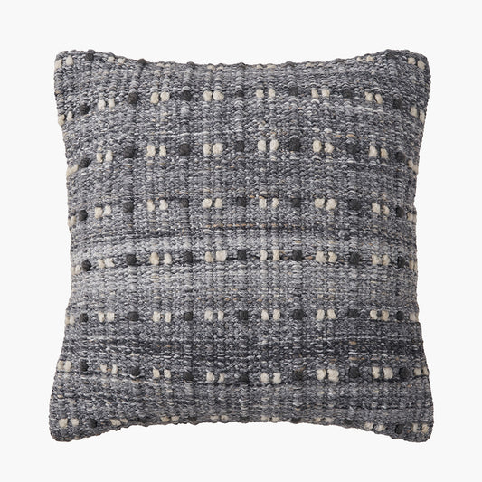 Grey Double Stitch Design Scatter Cushion – Eco-Friendly Indoor & Outdoor Cushion