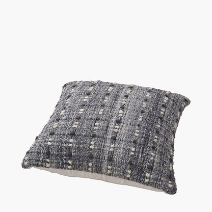 Grey Double Stitch Design Scatter Cushion – Eco-Friendly Indoor & Outdoor Cushion
