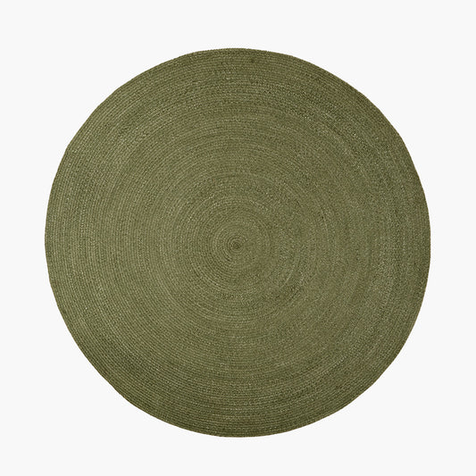 Sage Tweed Circular Indoor Outdoor Rug