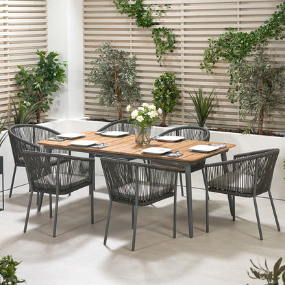 Elevate your outdoor dining with the Reims Outdoor Dining Set. This stylish and durable set is perfect for alfresco meals and gatherings, offering comfort and elegance for your garden or patio. Shop online now at www.nobleandnook.co.uk