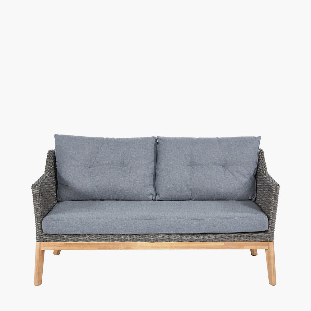 Shop the Larissa Outdoor Seating Set. Comprising of a 2 seater sofa, 2 armchairs and a coffee table, ideal for relaxed socialising, al fresco style. Shop online today www.nobleandnook.co.uk