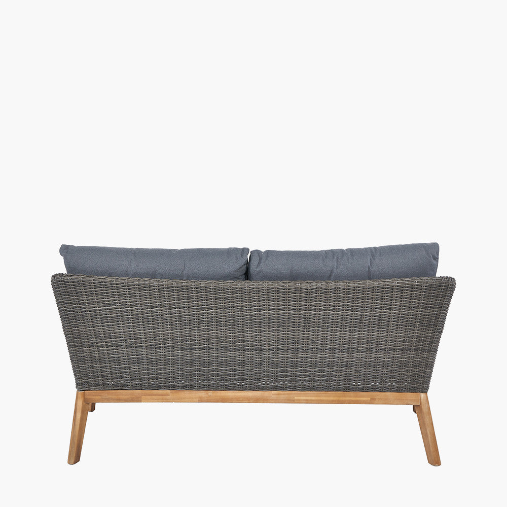 Shop the Larissa Outdoor Seating Set. Comprising of a 2 seater sofa, 2 armchairs and a coffee table, ideal for relaxed socialising, al fresco style. Shop online today www.nobleandnook.co.uk