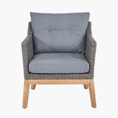 Shop the Larissa Outdoor Seating Set. Comprising of a 2 seater sofa, 2 armchairs and a coffee table, ideal for relaxed socialising, al fresco style. Shop online today www.nobleandnook.co.uk