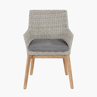 Experience modern al-fresco dining with the Larissa Garden Dining Table and Chairs. Perfect for any outdoor occasion. Shop online today at www.nobleandnook.co.uk