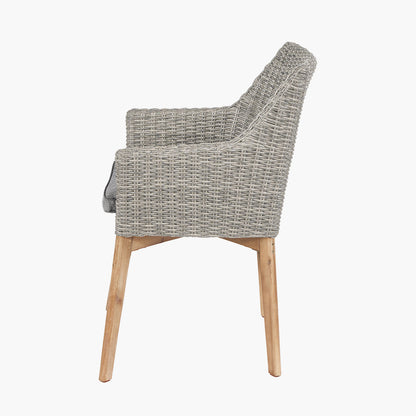 Experience modern al-fresco dining with the Larissa Garden Dining Table and Chairs. Perfect for any outdoor occasion. Shop online today at www.nobleandnook.co.uk