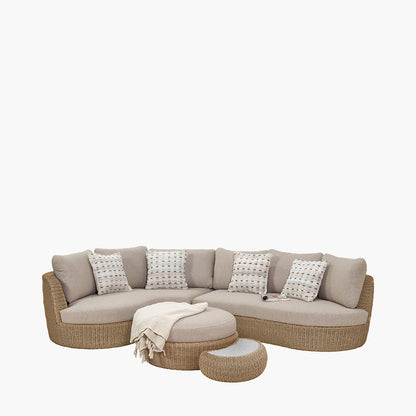 Kampala Natural Outdoor Corner Set