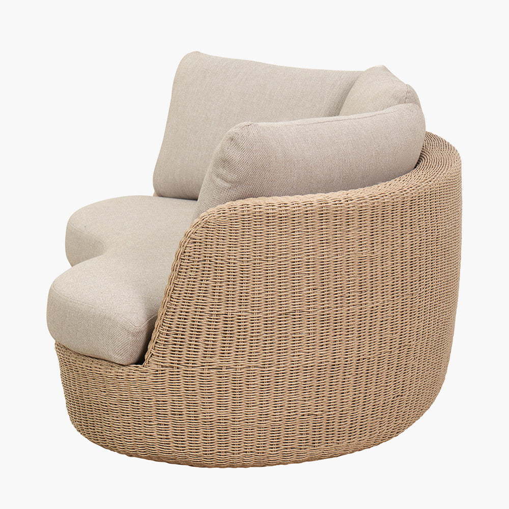 Kampala Outdoor Lounge Set with Footstool