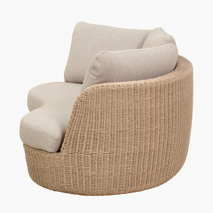 Kampala Outdoor Lounge Set with Footstool