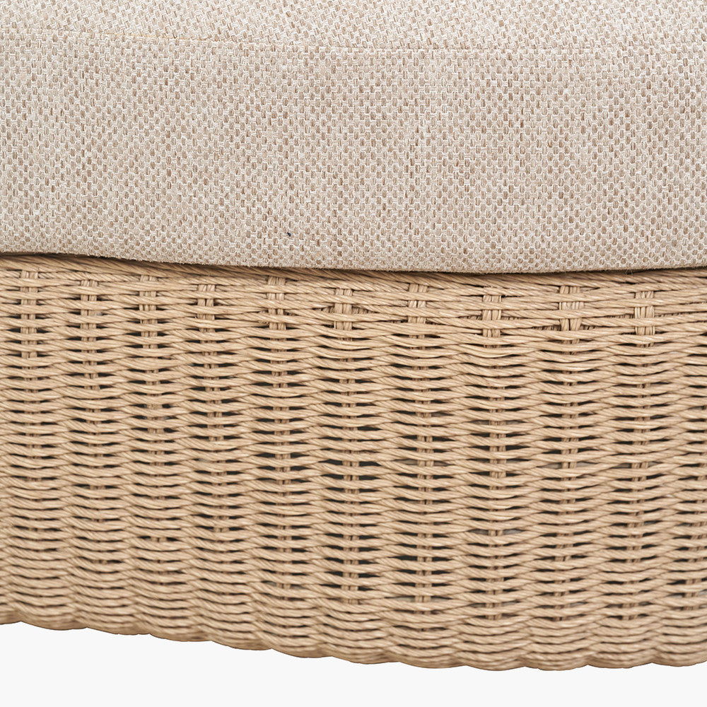 Kampala Outdoor Lounge Set with Footstool