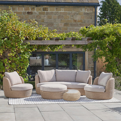 Kampala Outdoor Lounge Set with Footstool