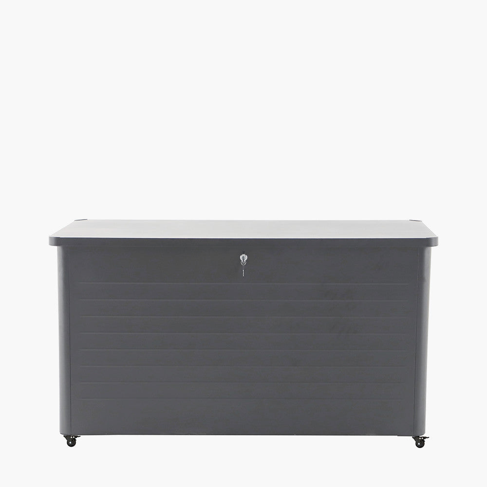 Rhode Island Large Galvanised Steel Cushion Box in Anthracite