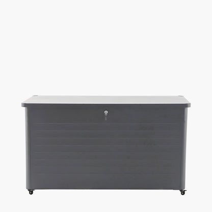 Rhode Island Large Galvanised Steel Cushion Box in Anthracite