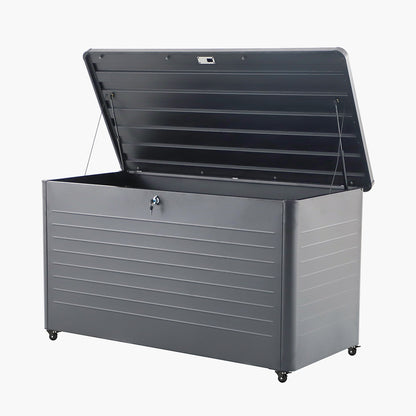 Rhode Island Large Galvanised Steel Cushion Box in Anthracite