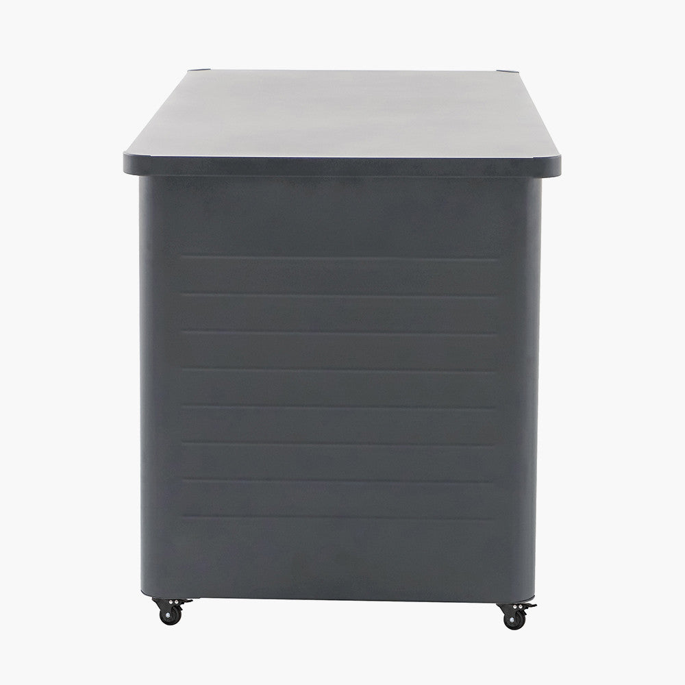 Rhode Island Large Galvanised Steel Cushion Box in Anthracite