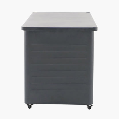 Rhode Island Large Galvanised Steel Cushion Box in Anthracite