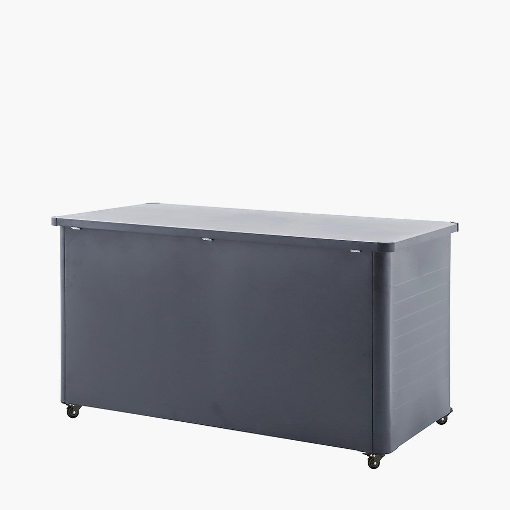 Rhode Island Large Galvanised Steel Cushion Box in Anthracite
