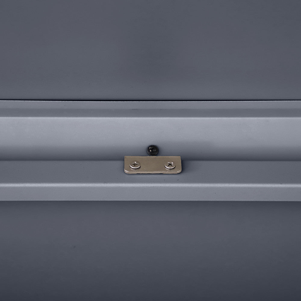Rhode Island Large Galvanised Steel Cushion Box in Anthracite