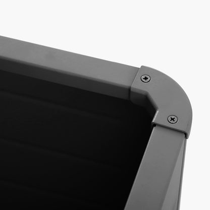 Rhode Island Large Galvanised Steel Cushion Box in Anthracite