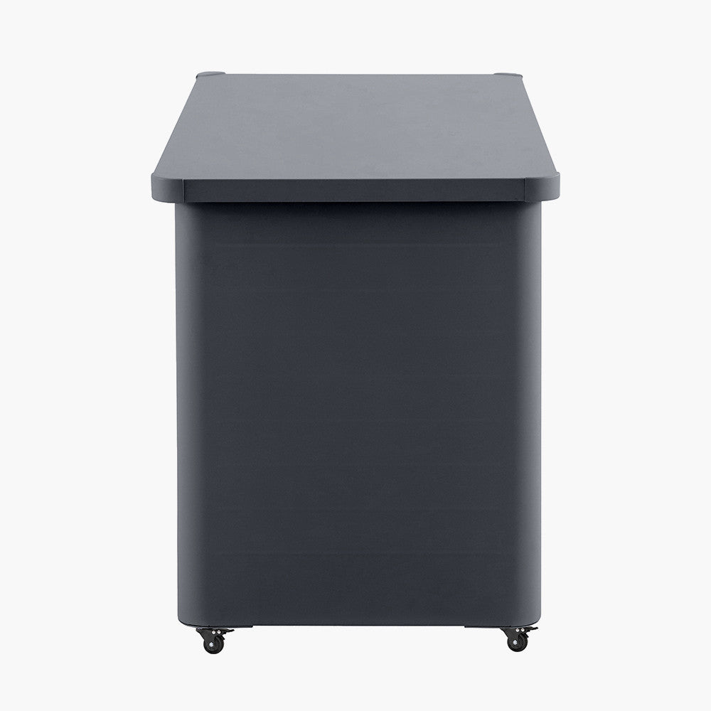 Rhode Island Small Galvanised Steel Cushion Box in Anthracite