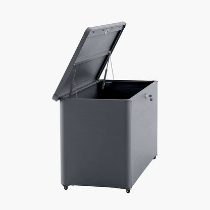 Rhode Island Small Galvanised Steel Cushion Box in Anthracite