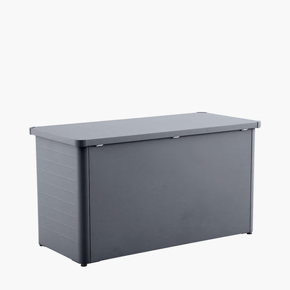 Rhode Island Small Galvanised Steel Cushion Box in Anthracite