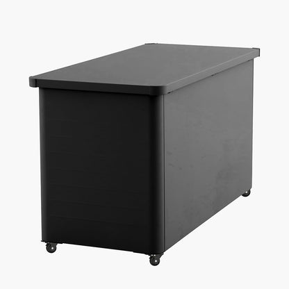 Rhode Island Small Galvanised Steel Cushion Box in Black