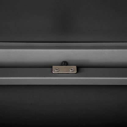 Rhode Island Small Galvanised Steel Cushion Box in Black