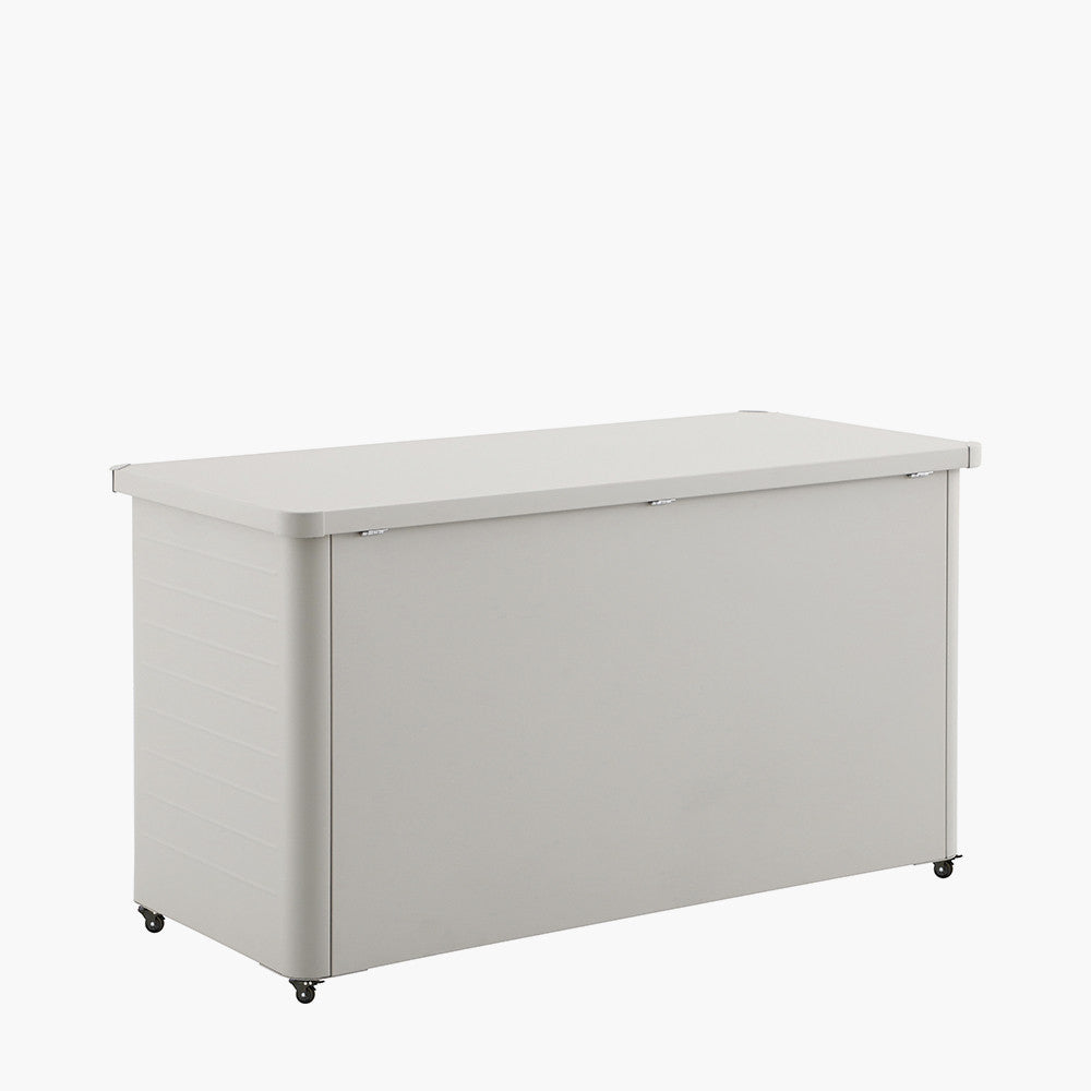 Rhode Island Small Galvanised Steel Cushion Box in Pebble