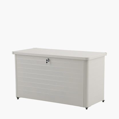 Rhode Island Small Galvanised Steel Cushion Box in Pebble
