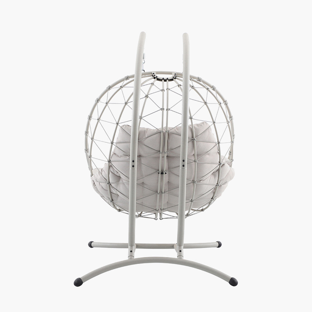 Lyon Putty Outdoor Double Hanging Chair