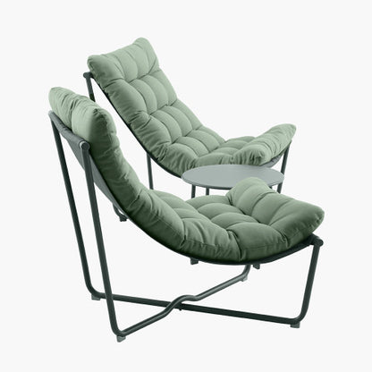 Clermont Moss Green Outdoor Lounging Set
