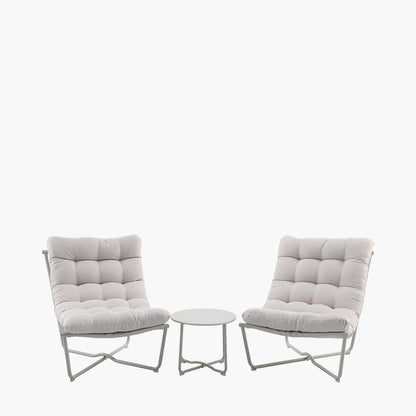 Clermont Putty Outdoor Lounging Set