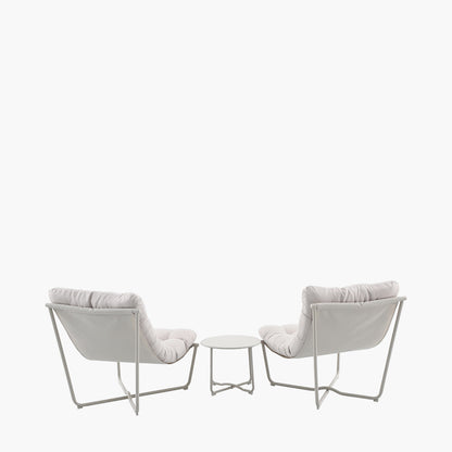 Clermont Putty Outdoor Lounging Set