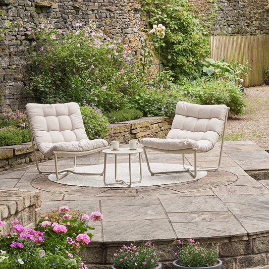 Clermont Putty Outdoor Lounging Set