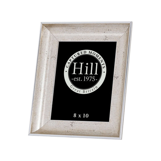 Antique Silver Crackled Effect Photo Frame 8x10 – Elegant Vintage-Inspired Frame for Timeless UK Interiors